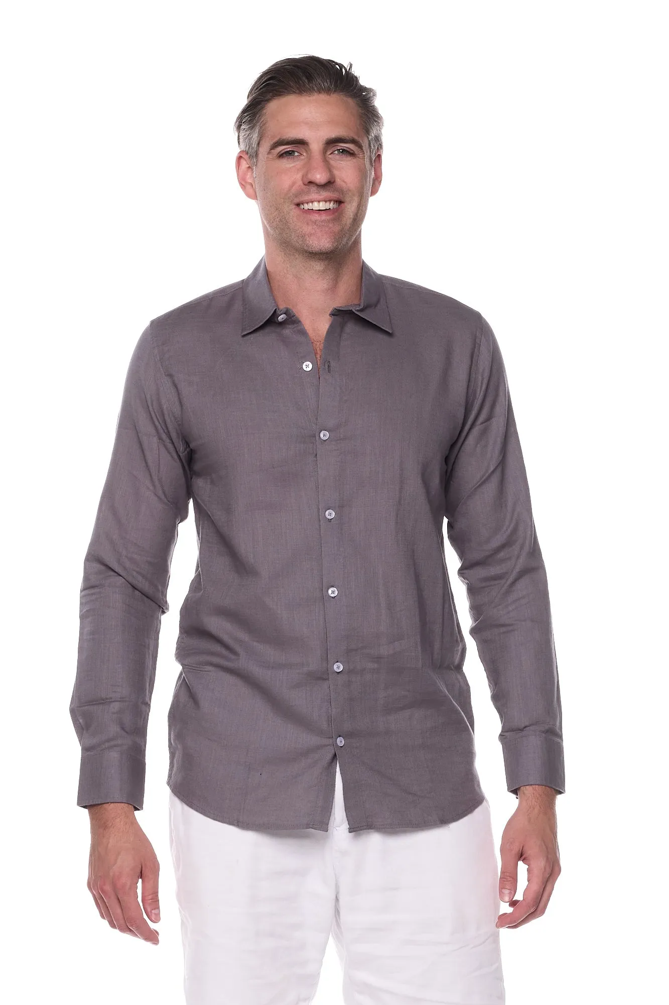 130 linen men shirts