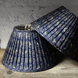 14" Saved NY Pleated Fabric Lampshade Pair J