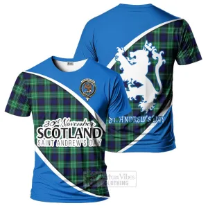 Abercrombie Family Crest Tartan T-Shirt Celebrate Saint Andrew's Day in Style