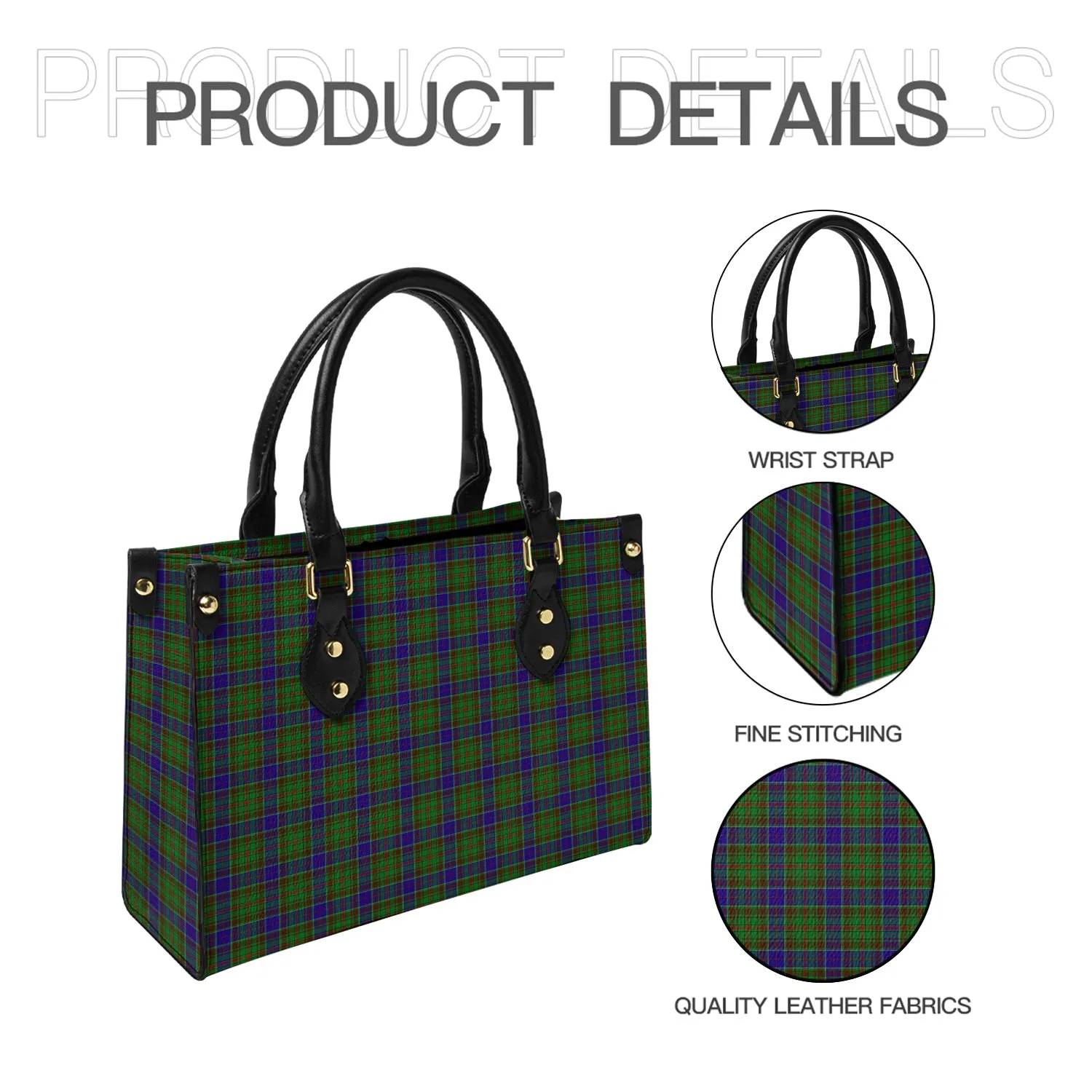 Adam Tartan Leather Bag