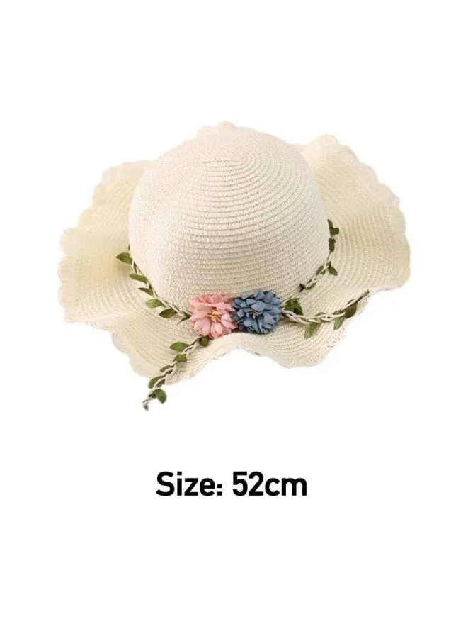 Adorable Kids Baby Girls Straw  Beach Hat with Wide Brim and Coordinated Shoulder Bag Set