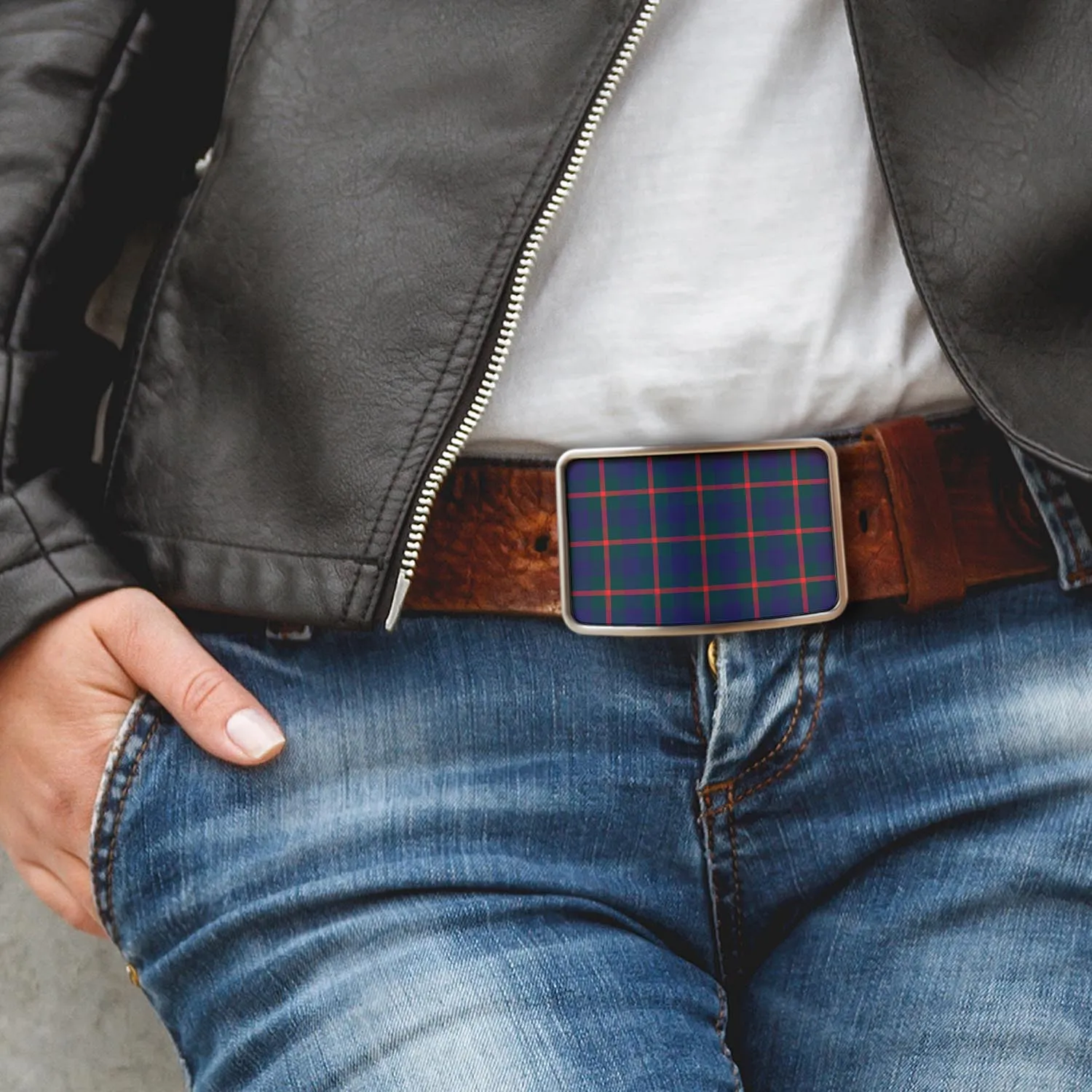 Agnew Tartan Belt Buckles