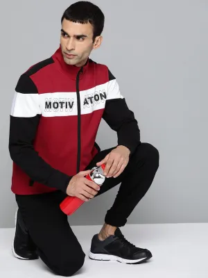 Alcis Men Printed Maroon Jackets