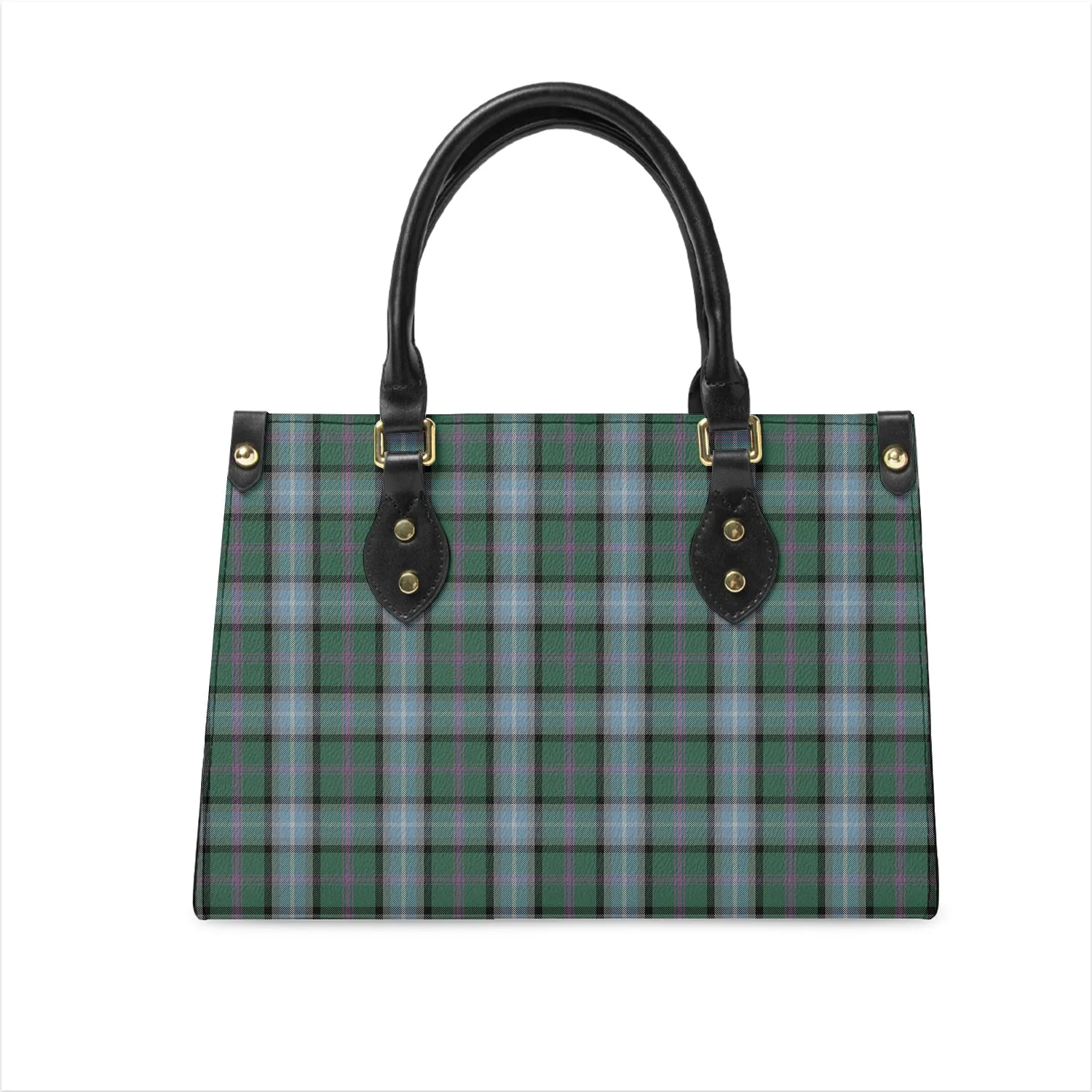 Alexander of Menstry Hunting Tartan Leather Bag