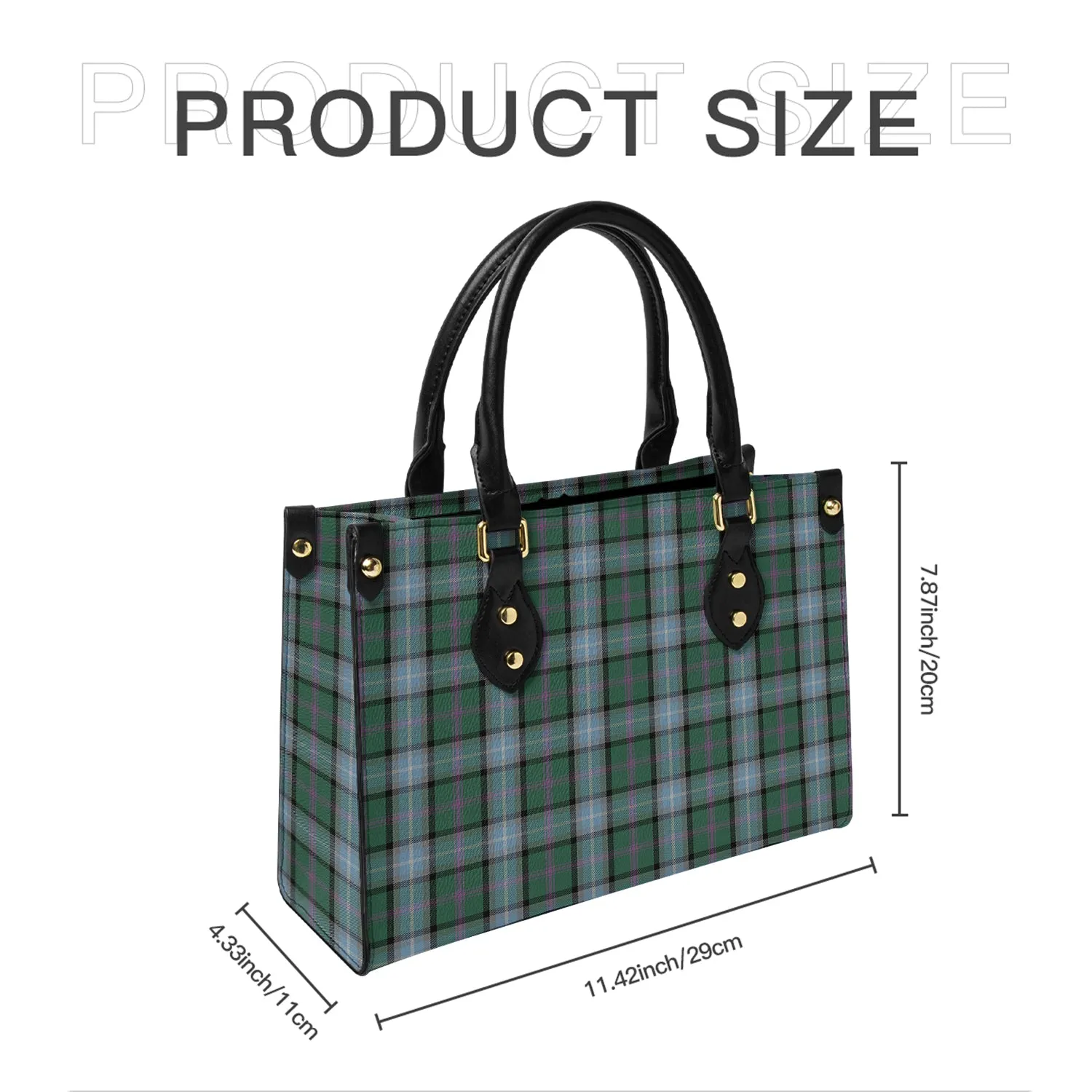 Alexander of Menstry Hunting Tartan Leather Bag