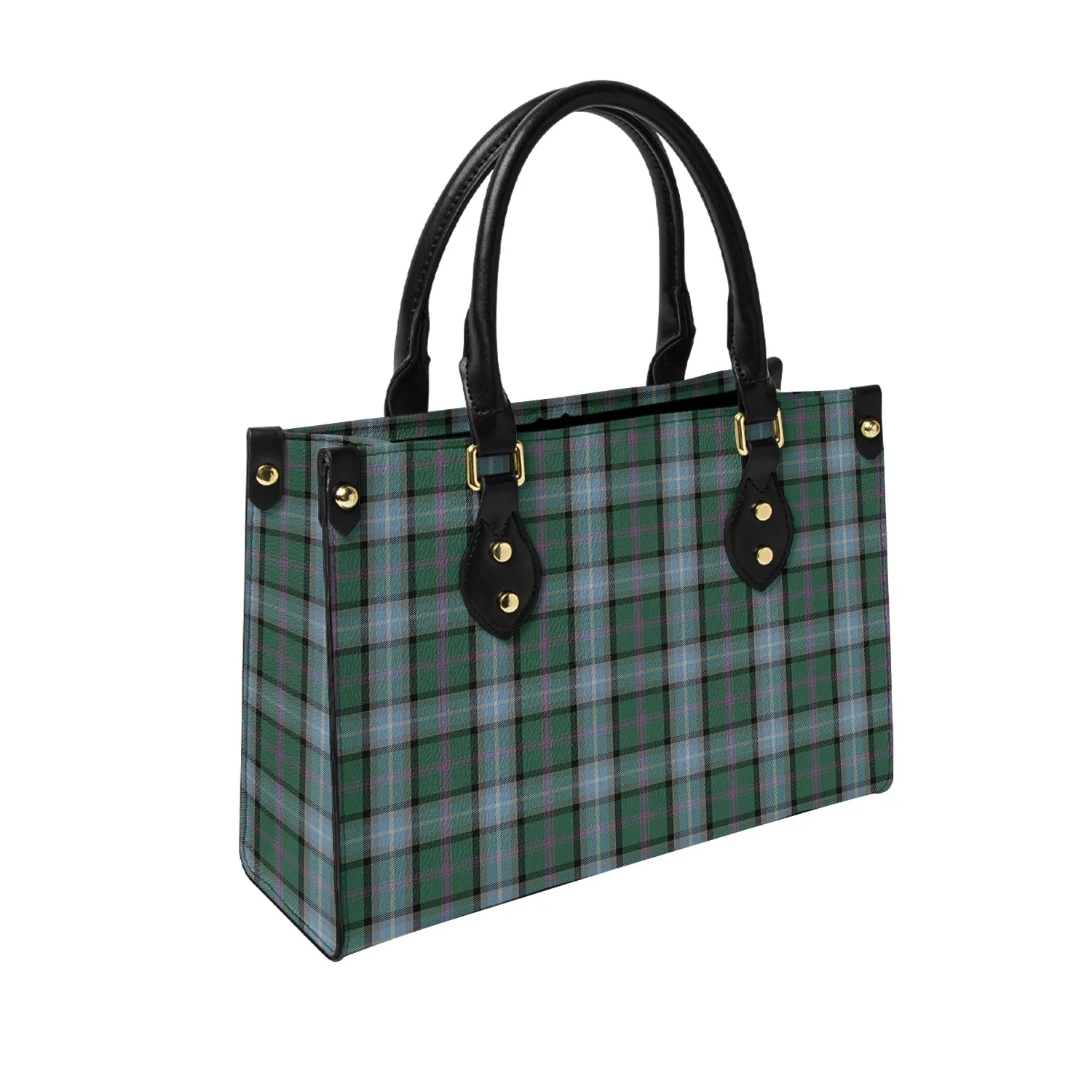 Alexander of Menstry Hunting Tartan Leather Bag