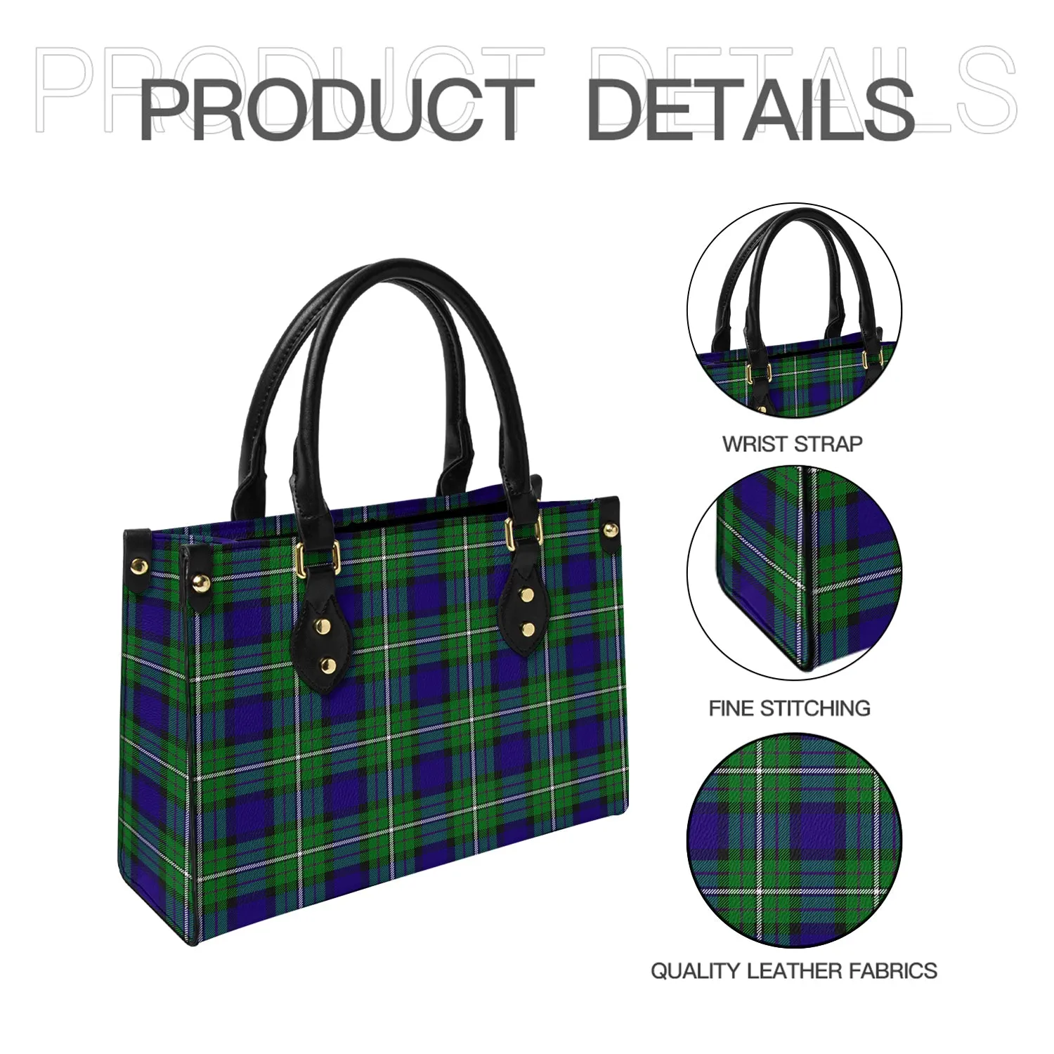 Alexander Tartan Leather Bag