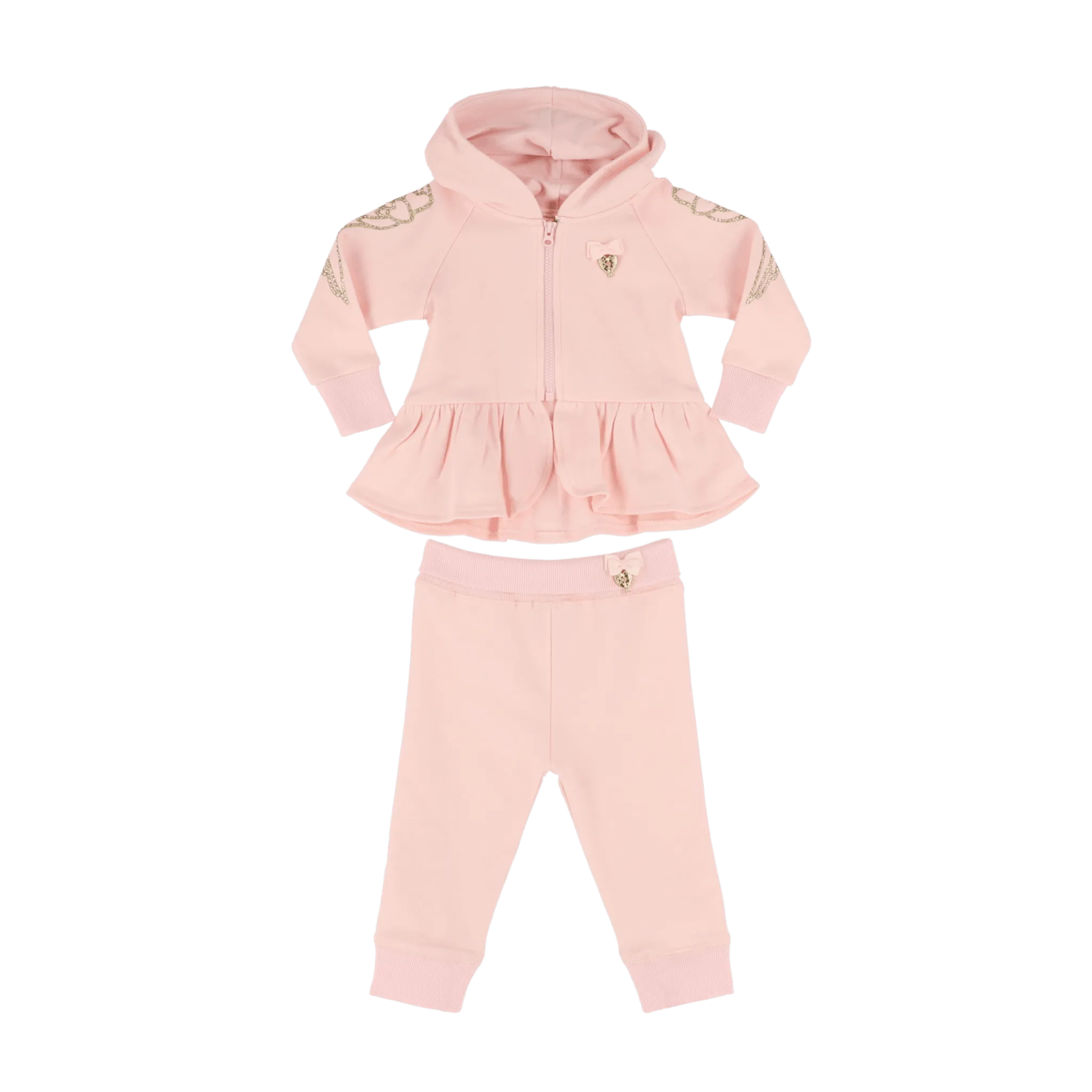 Angel's Face Baby Girls Zeta Tracksuit In Ballet Pink