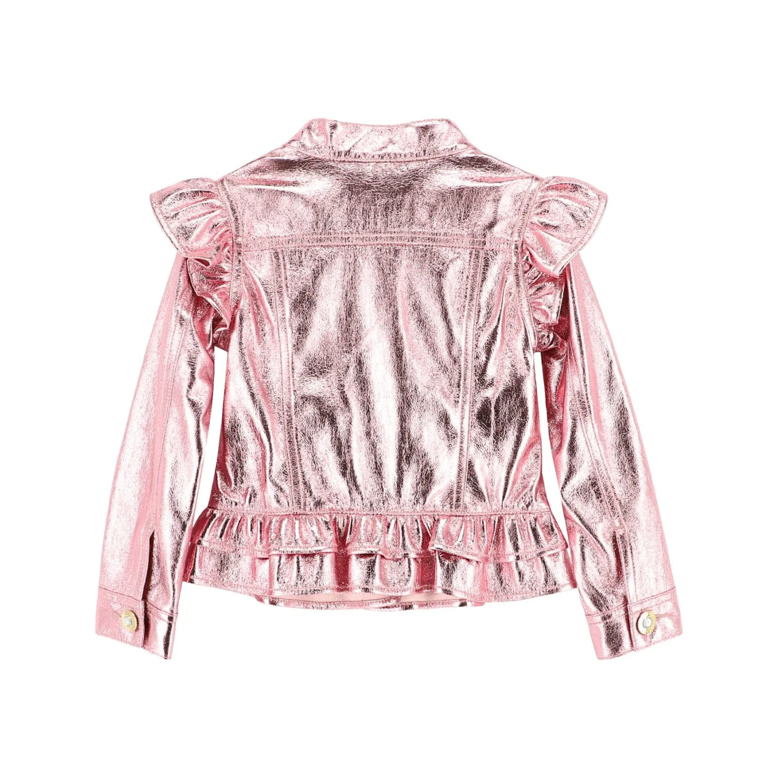 Angel's Face Girls Indigo Metallic Pink Jacket