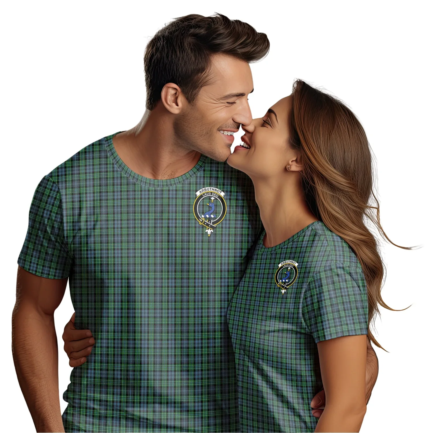 Arbuthnot Tartan T-Shirt with Family Crest