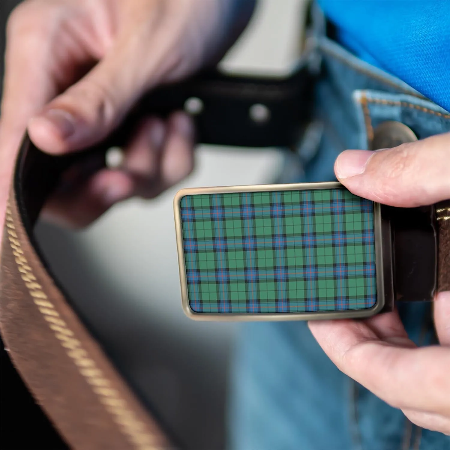 Armstrong Ancient Tartan Belt Buckles