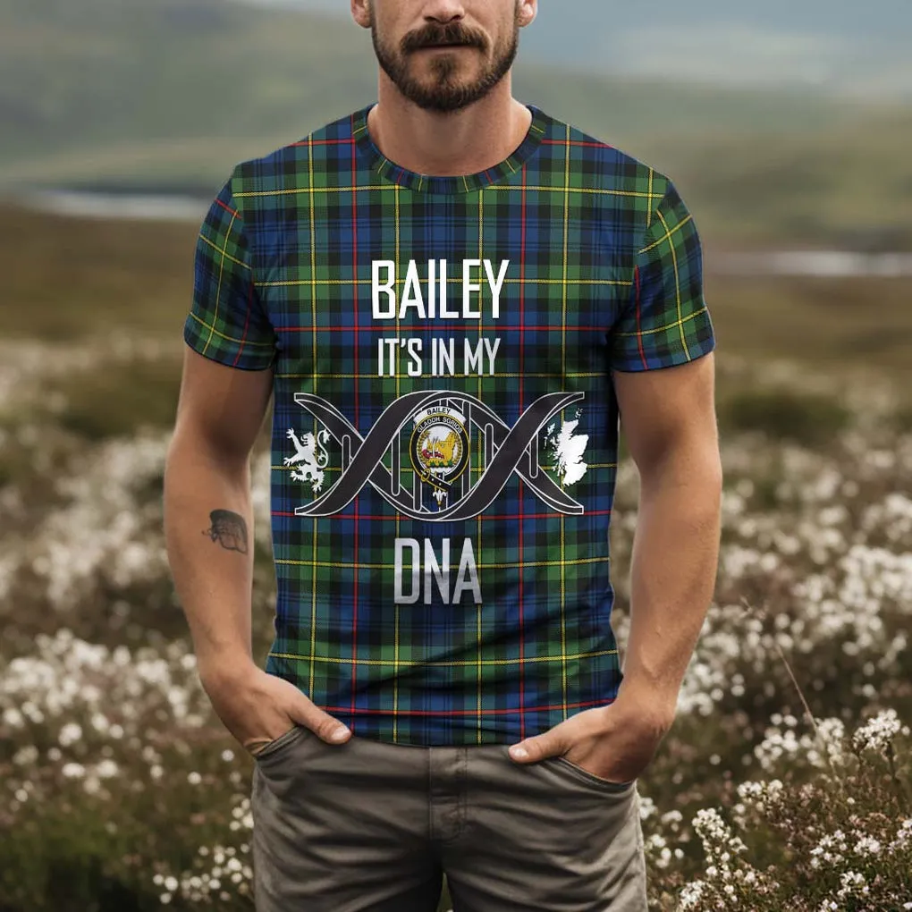 Bailey Modern Tartan T-Shirt with Family Crest DNA In Me Style