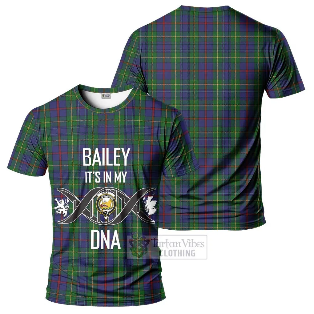 Bailey Tartan T-Shirt with Family Crest DNA In Me Style