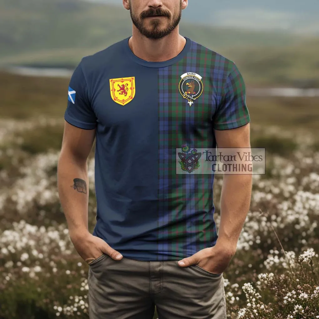 Baird Tartan T-Shirt Alba with Scottish Lion Royal Arm Half Style