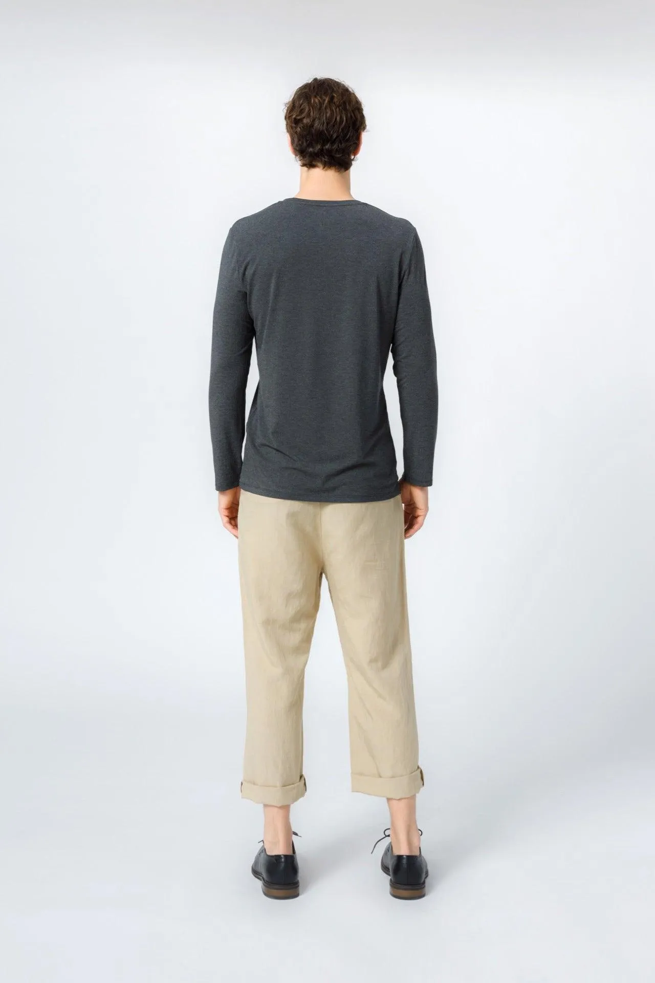 Bamboo Crew Neck Long Sleeve Tee