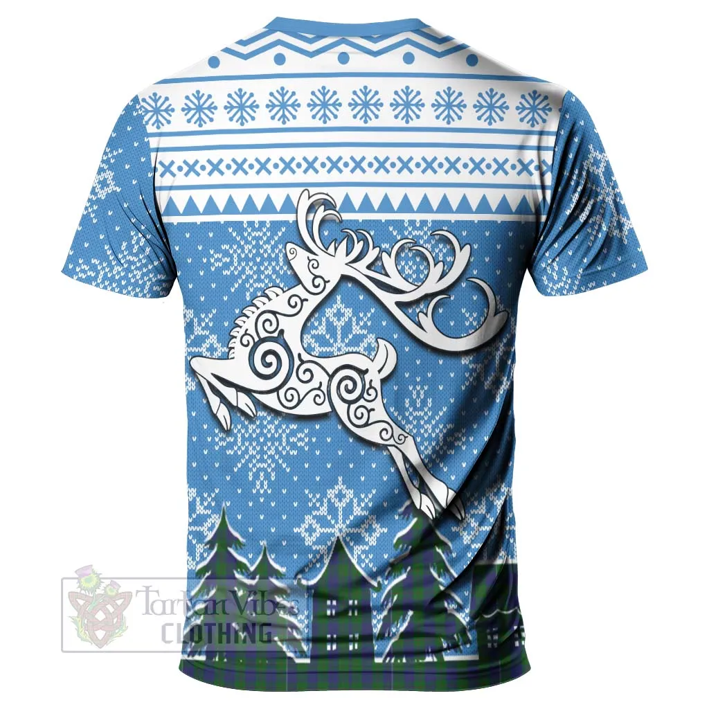 Barclay Clan Christmas T-Shirt Celtic Reindeer Style