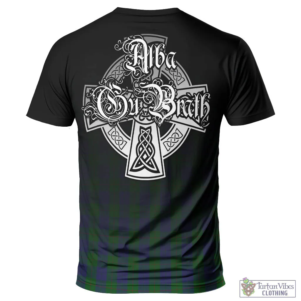 Barclay Tartan T-Shirt Featuring Alba Gu Brath Family Crest Celtic Inspired