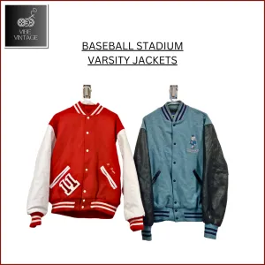 BASEBALL STADIUM VARSITY JACKETS (BUNDLE 3) - 10 PCS