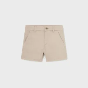 BEIGE CHINO TWILL SHORT FOR BABY BOYS