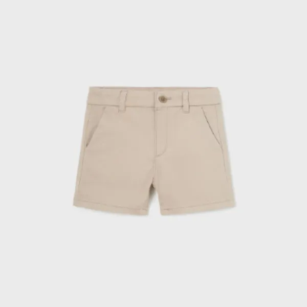 BEIGE CHINO TWILL SHORT FOR BABY BOYS