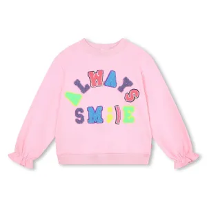 Billieblush Girls Pink ALWAYS SMILE Sweater