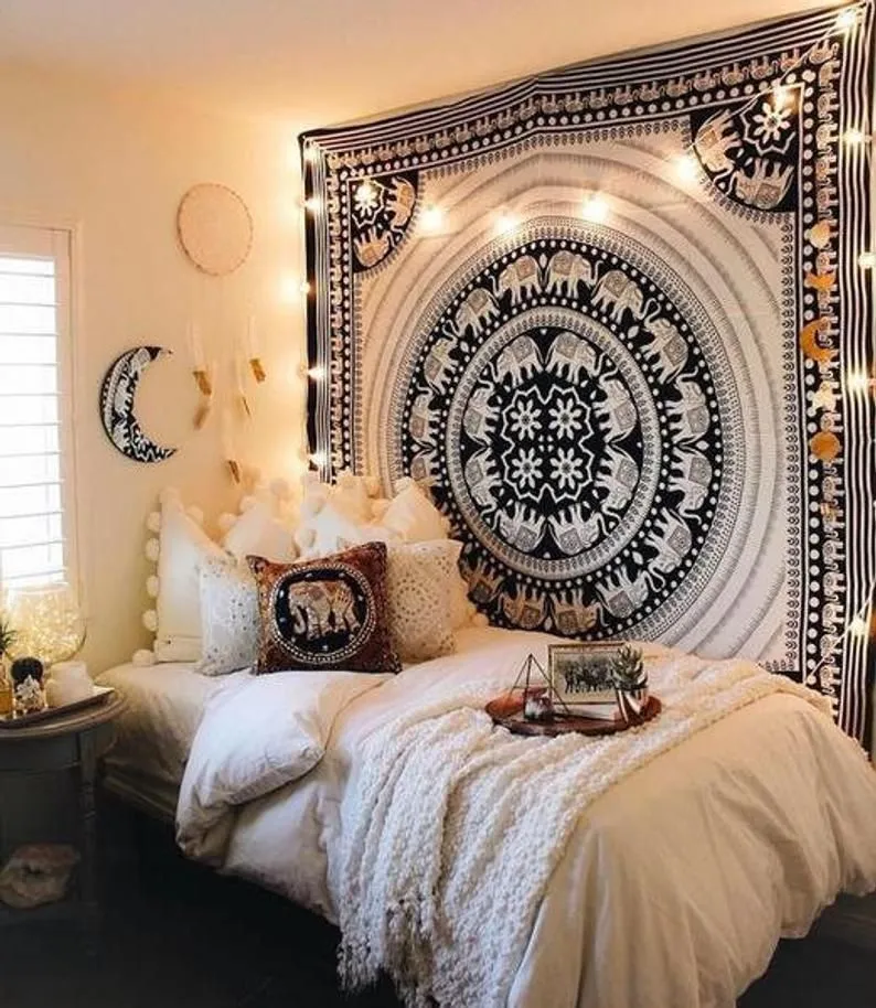 Boho Elephant Tapestry