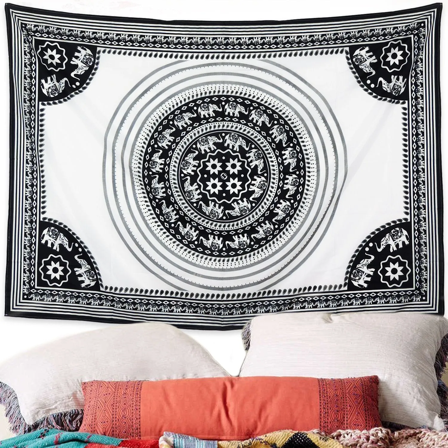 Boho Elephant Tapestry