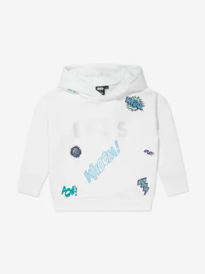 BOSS Girls Logo Hoodie in White