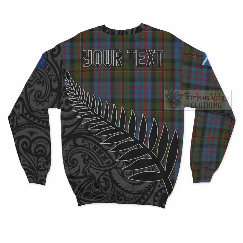 Bowie Crest Tartan Sweatshirt with New Zealand Silver Fern Half Style