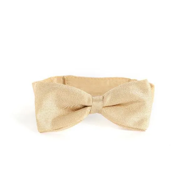 BOYS GOLD TAFFETA BOW TIE