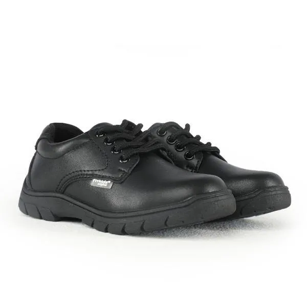 BOYS LACE UP SCHOOL SHOE - BLACK