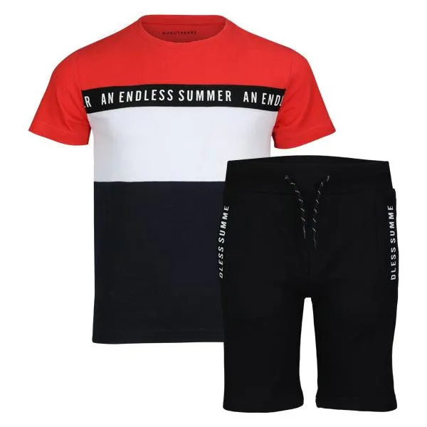 BOYS MULTICOLOR SHORT - T SHIRT SET