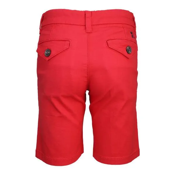 BOYS RED BASIC TWILL SHORTS