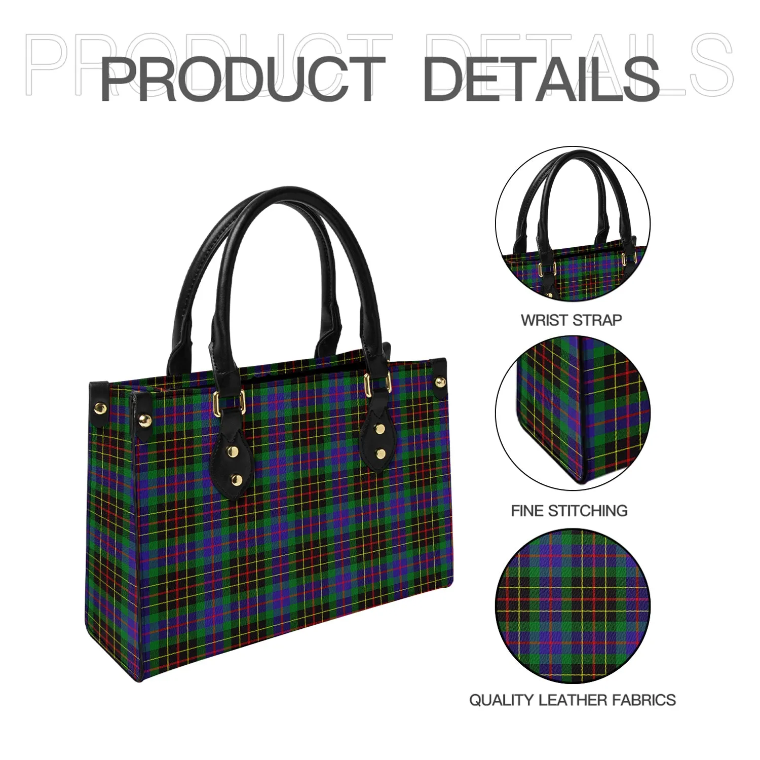 Brodie Hunting Modern Tartan Leather Bag