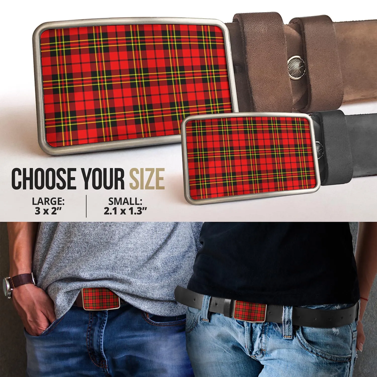 Brodie Modern Tartan Belt Buckles