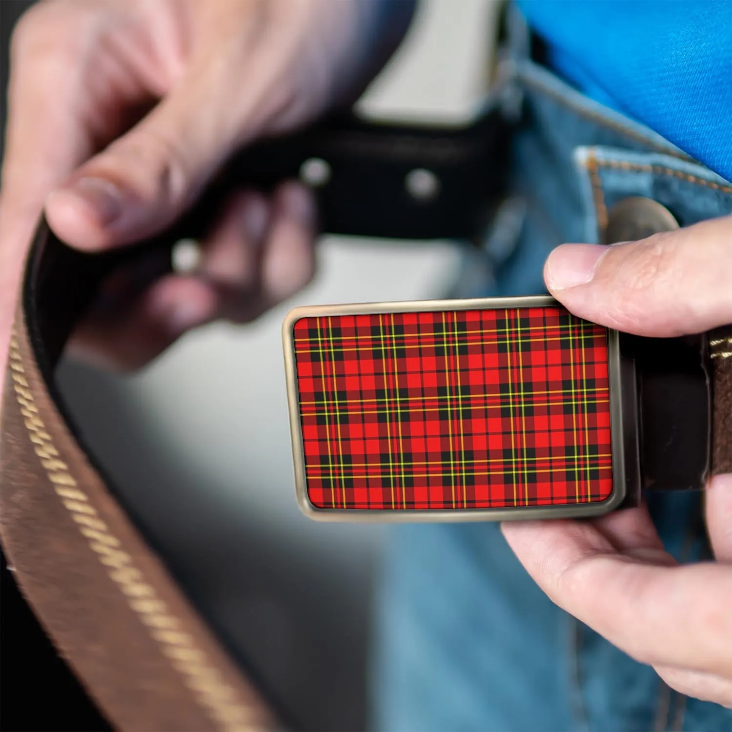 Brodie Modern Tartan Belt Buckles