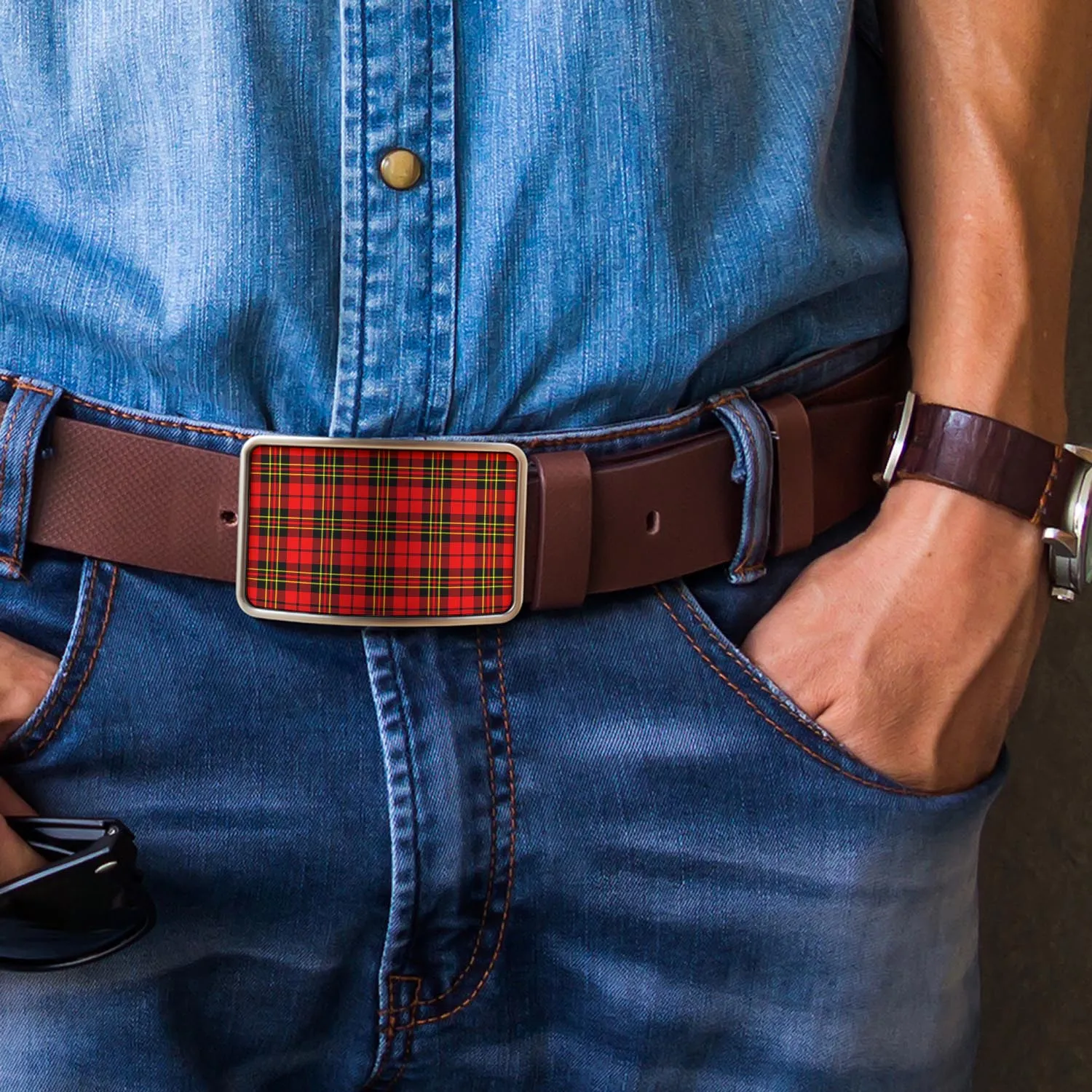 Brodie Modern Tartan Belt Buckles