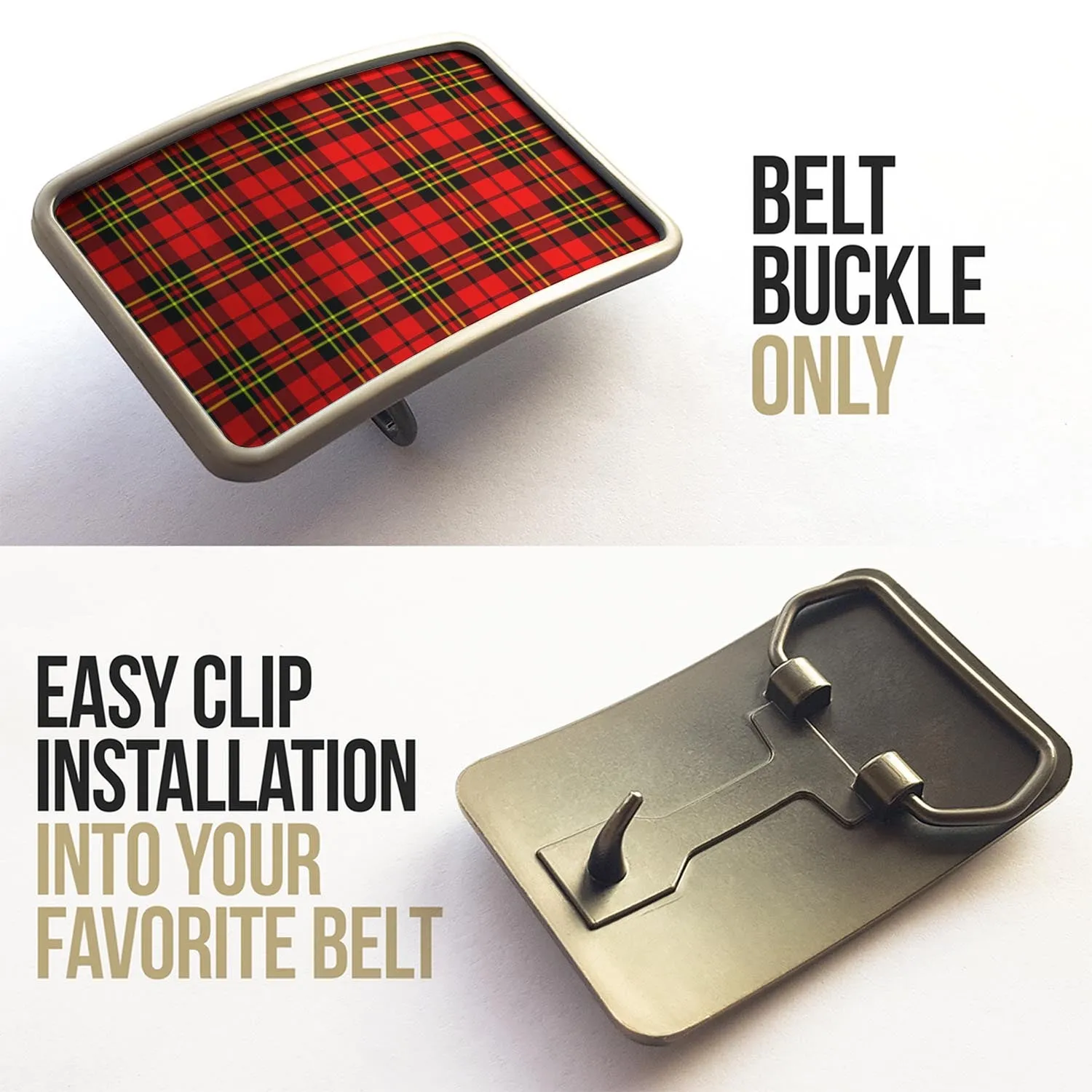 Brodie Modern Tartan Belt Buckles