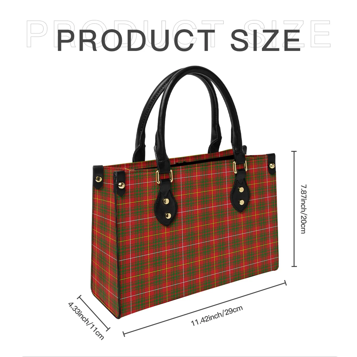 Bruce County Canada Tartan Leather Bag