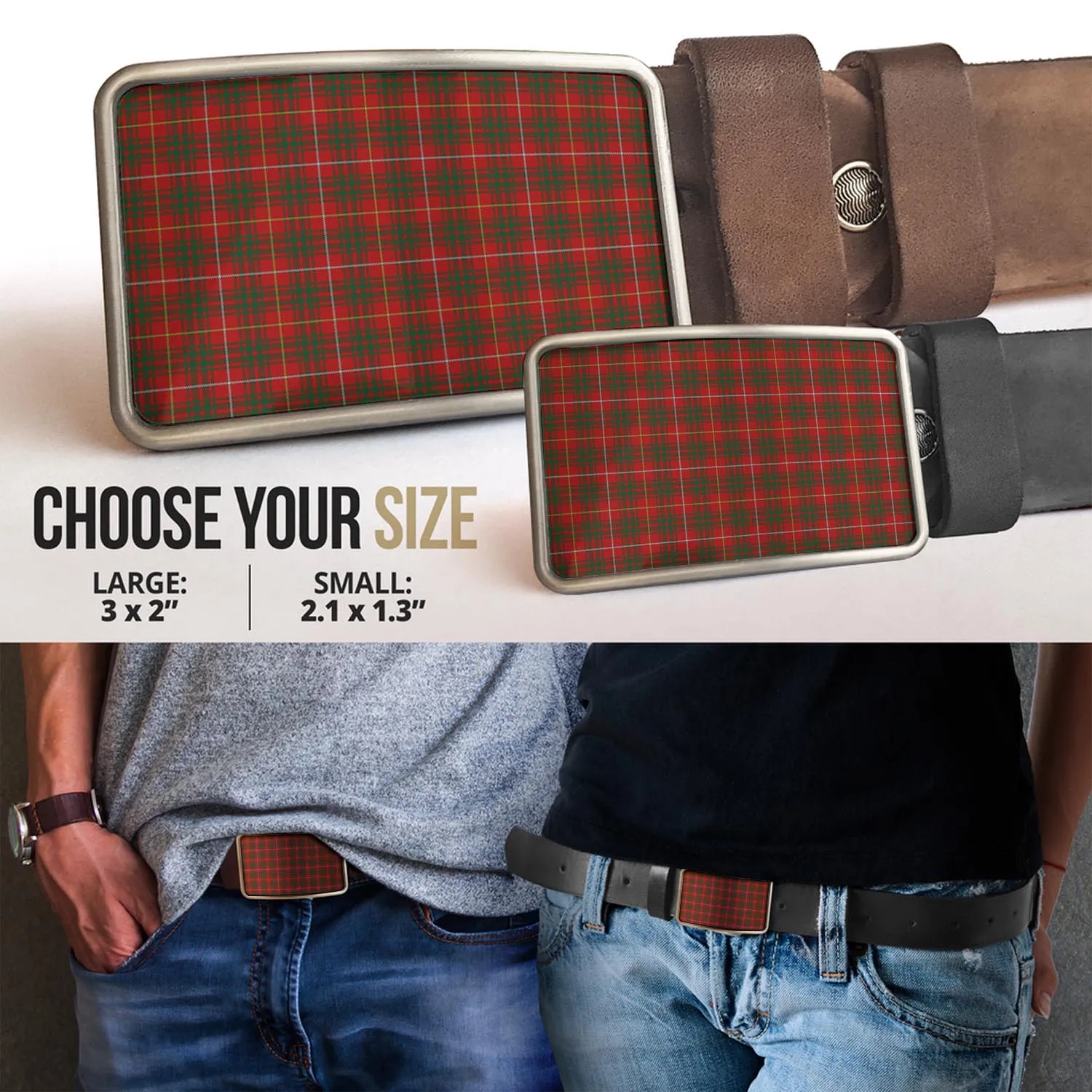 Bruce Tartan Belt Buckles