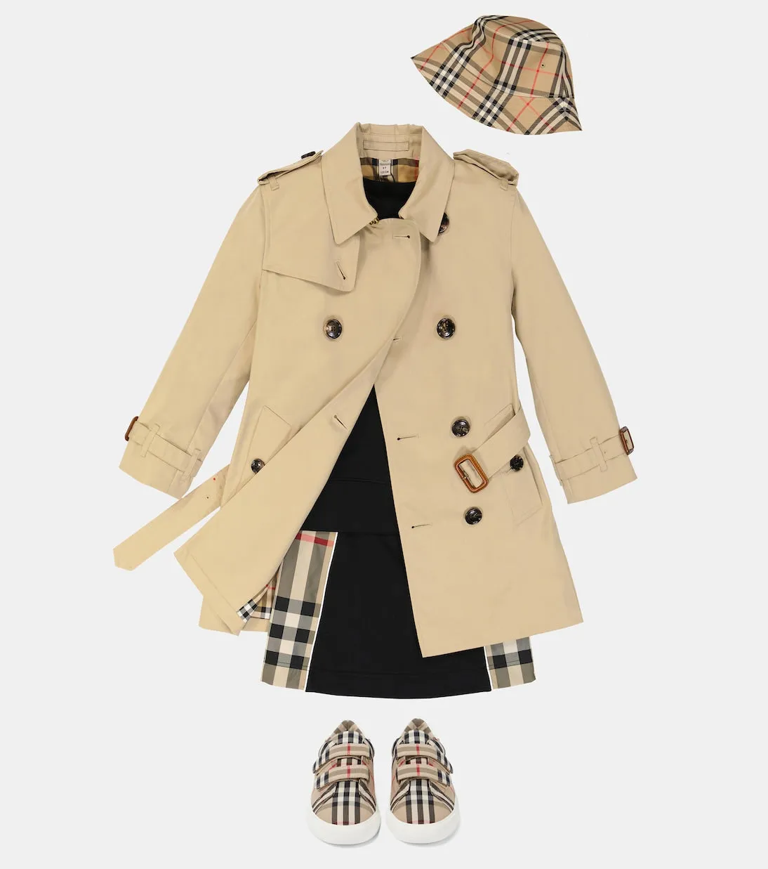 Burberry Kids cotton trench coat, beige