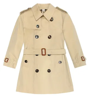 Burberry Kids cotton trench coat, beige