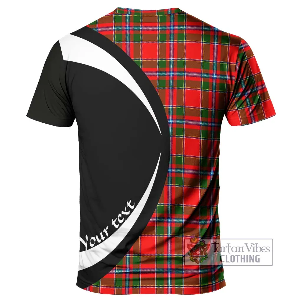 Butter Tartan T-Shirt with Family Crest Circle Style