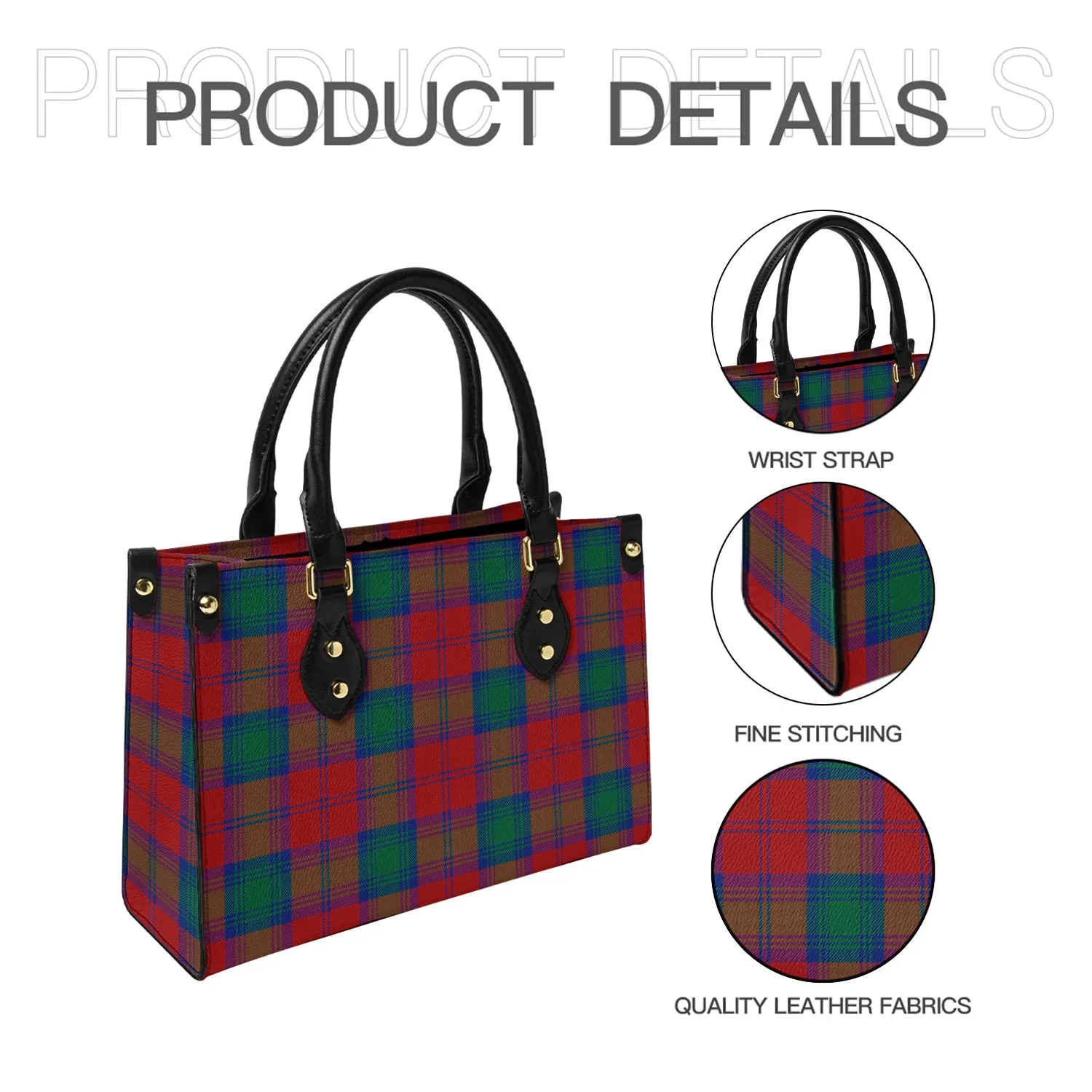 Byres (Byses) Tartan Leather Bag