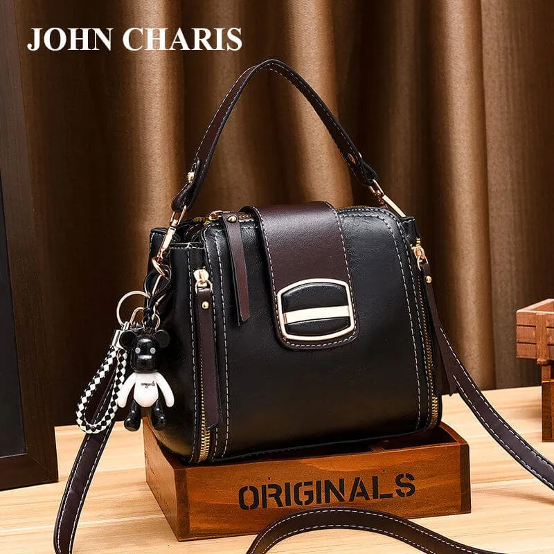 chic leather delicate elegant fashion joker shoulder bag