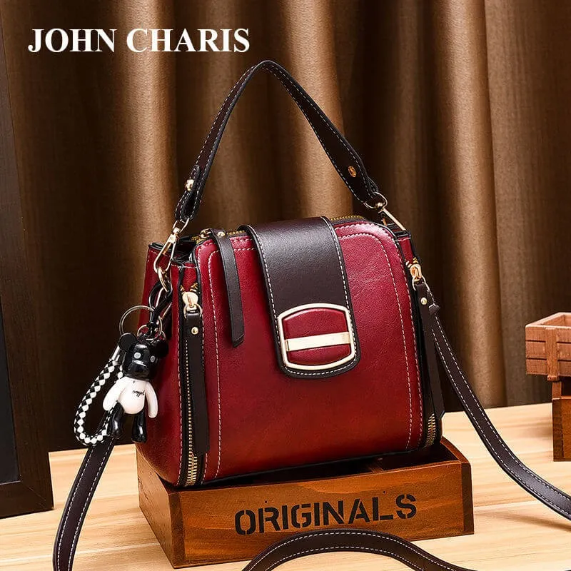 chic leather delicate elegant fashion joker shoulder bag