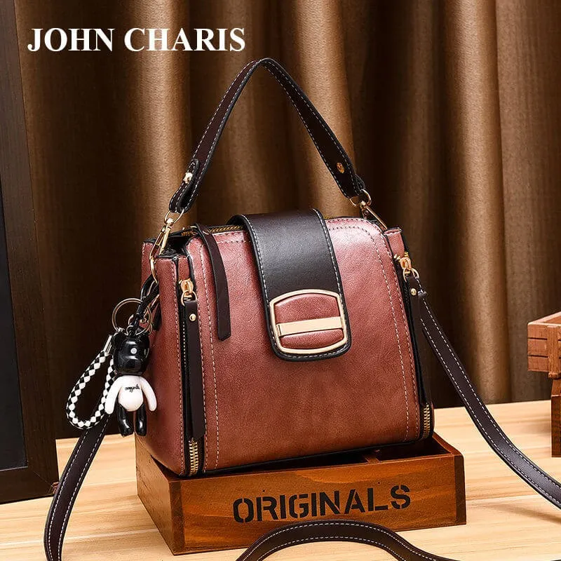 chic leather delicate elegant fashion joker shoulder bag