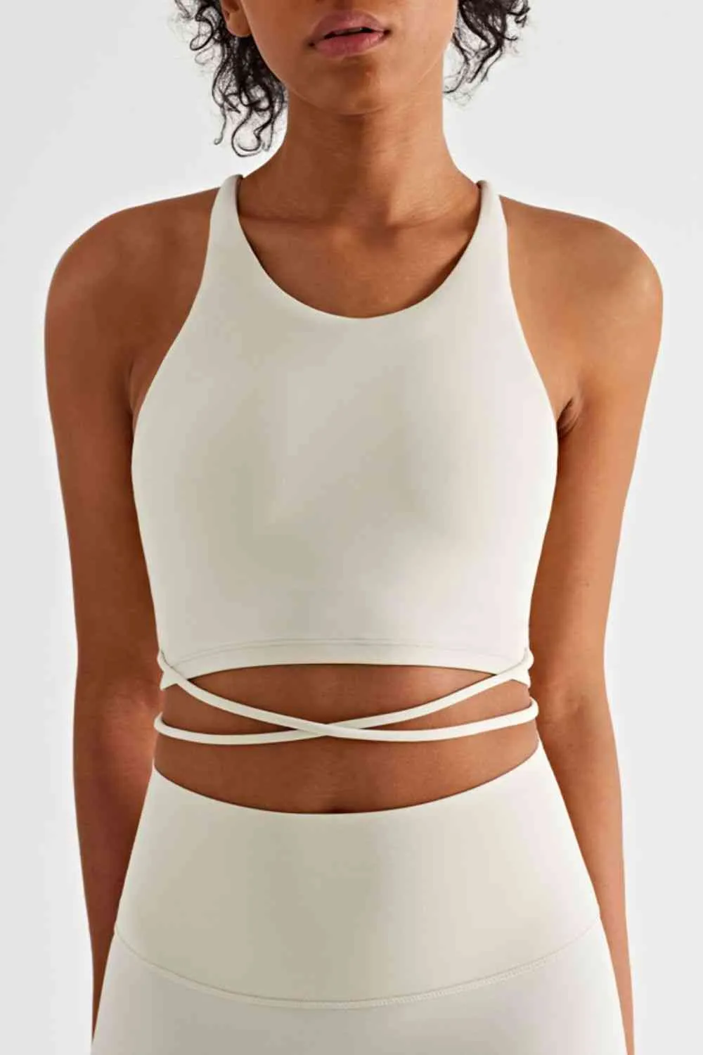 Crisscross Tied Sports Bra