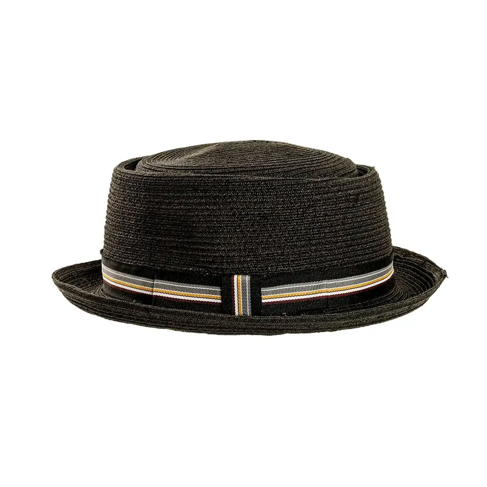 Detroit | Mens Fedora Straw Pork Pie Hat