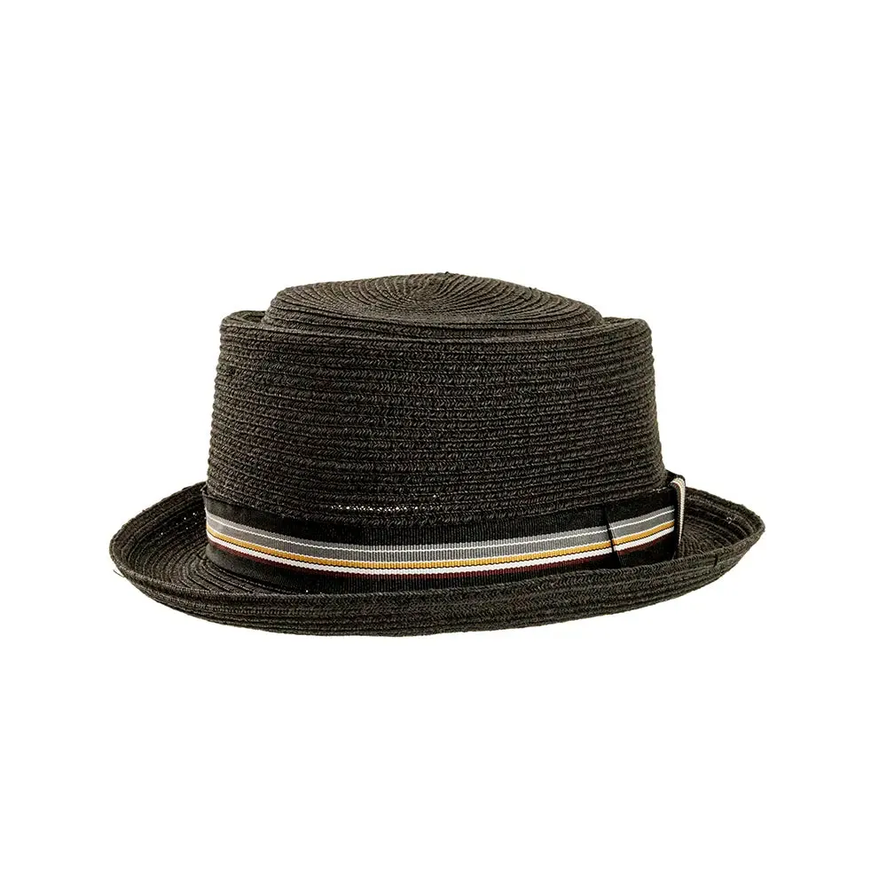 Detroit | Mens Fedora Straw Pork Pie Hat